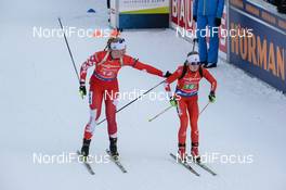 19.01.2019, Ruhpolding, Germany (GER): Sarah Beaudry (CAN), Emma Lunder (CAN) -  IBU world cup biathlon, relay women, Ruhpolding (GER). www.nordicfocus.com. © Tumashov/NordicFocus. Every downloaded picture is fee-liable.