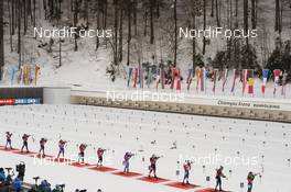 19.01.2019, Ruhpolding, Germany (GER): Event Feature: The Shooting -  IBU world cup biathlon, relay women, Ruhpolding (GER). www.nordicfocus.com. © Tumashov/NordicFocus. Every downloaded picture is fee-liable.