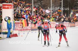 19.01.2019, Ruhpolding, Germany (GER): Tiril Eckhoff (NOR), Marte Olsbu Roeiseland (NOR) -  IBU world cup biathlon, relay women, Ruhpolding (GER). www.nordicfocus.com. © Tumashov/NordicFocus. Every downloaded picture is fee-liable.