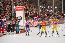 19.01.2019, Ruhpolding, Germany (GER): Linn Persson (SWE), Hanna Oeberg (SWE) -  IBU world cup biathlon, relay women, Ruhpolding (GER). www.nordicfocus.com. © Tumashov/NordicFocus. Every downloaded picture is fee-liable.