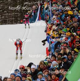19.01.2019, Ruhpolding, Germany (GER): Julia Schwaiger (AUT) -  IBU world cup biathlon, relay women, Ruhpolding (GER). www.nordicfocus.com. © Tumashov/NordicFocus. Every downloaded picture is fee-liable.