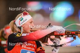 19.01.2019, Ruhpolding, Germany (GER): Marte Olsbu Roeiseland (NOR) -  IBU world cup biathlon, relay women, Ruhpolding (GER). www.nordicfocus.com. © Tumashov/NordicFocus. Every downloaded picture is fee-liable.