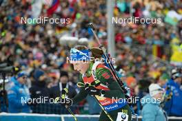 19.01.2019, Ruhpolding, Germany (GER): Franziska Preuss (GER) -  IBU world cup biathlon, relay women, Ruhpolding (GER). www.nordicfocus.com. © Manzoni/NordicFocus. Every downloaded picture is fee-liable.