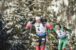 17.01.2019, Ruhpolding, Germany (GER): Tarjei Boe (NOR), Dominik Windisch (ITA), (l-r) -  IBU world cup biathlon, sprint men, Ruhpolding (GER). www.nordicfocus.com. © Manzoni/NordicFocus. Every downloaded picture is fee-liable.