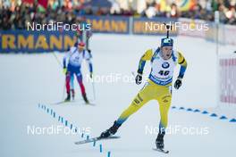 17.01.2019, Ruhpolding, Germany (GER): Sebastian Samuelsson (SWE) -  IBU world cup biathlon, sprint men, Ruhpolding (GER). www.nordicfocus.com. © Manzoni/NordicFocus. Every downloaded picture is fee-liable.