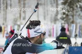 17.01.2019, Ruhpolding, Germany (GER): Simon Fourcade (FRA) -  IBU world cup biathlon, sprint men, Ruhpolding (GER). www.nordicfocus.com. © Manzoni/NordicFocus. Every downloaded picture is fee-liable.