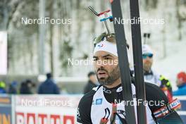 17.01.2019, Ruhpolding, Germany (GER): Simon Fourcade (FRA) -  IBU world cup biathlon, sprint men, Ruhpolding (GER). www.nordicfocus.com. © Manzoni/NordicFocus. Every downloaded picture is fee-liable.