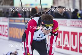 17.01.2019, Ruhpolding, Germany (GER): Julian Eberhard (AUT) -  IBU world cup biathlon, sprint men, Ruhpolding (GER). www.nordicfocus.com. © Manzoni/NordicFocus. Every downloaded picture is fee-liable.