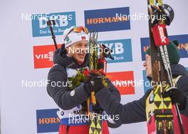 17.01.2019, Ruhpolding, Germany (GER): Tarjei Boe (NOR), Johannes Thingnes Boe (NOR) -  IBU world cup biathlon, sprint men, Ruhpolding (GER). www.nordicfocus.com. © Tumashov/NordicFocus. Every downloaded picture is fee-liable.