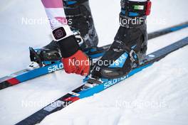 17.01.2019, Ruhpolding, Germany (GER): Industry Feature: Salomon bindings and Roekle glowes -  IBU world cup biathlon, sprint women, Ruhpolding (GER). www.nordicfocus.com. © Manzoni/NordicFocus. Every downloaded picture is fee-liable.