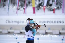 17.01.2019, Ruhpolding, Germany (GER): Celia Aymonier (FRA) -  IBU world cup biathlon, sprint women, Ruhpolding (GER). www.nordicfocus.com. © Manzoni/NordicFocus. Every downloaded picture is fee-liable.