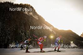 17.01.2019, Ruhpolding, Germany (GER): Anastasiya Kuzmina (SVK), Emma Lunder (CAN), Franziska Hildebrand (GER) -  IBU world cup biathlon, sprint women, Ruhpolding (GER). www.nordicfocus.com. ©Tumashov/NordicFocus. Every downloaded picture is fee-liable.