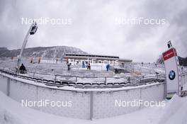 15.01.2019, Ruhpolding, Germany (GER): Event Feature: volunteers prepare the venue for the world cup -  IBU world cup biathlon, training, Ruhpolding (GER). www.nordicfocus.com. © Manzoni/NordicFocus. Every downloaded picture is fee-liable.