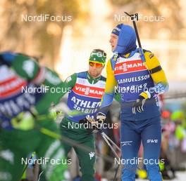 16.01.2019, Ruhpolding, Germany (GER): Sebastian Samuelsson (SWE) -  IBU world cup biathlon, training, Ruhpolding (GER). www.nordicfocus.com. © Tumashov/NordicFocus. Every downloaded picture is fee-liable.