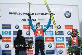 27.01.2019, Antholz, Italy (ITA): Quentin Fillon Maillet (FRA) -  IBU world cup biathlon, mass men, Antholz (ITA). www.nordicfocus.com. © Manzoni/NordicFocus. Every downloaded picture is fee-liable.