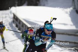 27.01.2019, Antholz, Italy (ITA): Julia Simon (FRA) -  IBU world cup biathlon, mass women, Antholz (ITA). www.nordicfocus.com. © Manzoni/NordicFocus. Every downloaded picture is fee-liable.