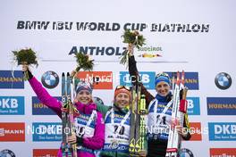27.01.2019, Antholz, Italy (ITA): Marketa Davidova (CZE), Laura Dahlmeier (GER), Vanessa Hinz (GER), (l-r) -  IBU world cup biathlon, mass women, Antholz (ITA). www.nordicfocus.com. © Manzoni/NordicFocus. Every downloaded picture is fee-liable.