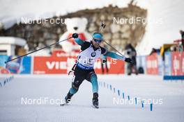 26.01.2019, Antholz, Italy (ITA): Simon Desthieux (FRA) -  IBU world cup biathlon, pursuit men, Antholz (ITA). www.nordicfocus.com. © Manzoni/NordicFocus. Every downloaded picture is fee-liable.