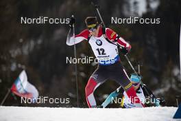 26.01.2019, Antholz, Italy (ITA): Julian Eberhard (AUT) -  IBU world cup biathlon, pursuit men, Antholz (ITA). www.nordicfocus.com. © Manzoni/NordicFocus. Every downloaded picture is fee-liable.