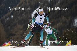 26.01.2019, Antholz, Italy (ITA): Martin Fourcade (FRA) -  IBU world cup biathlon, pursuit men, Antholz (ITA). www.nordicfocus.com. © Manzoni/NordicFocus. Every downloaded picture is fee-liable.