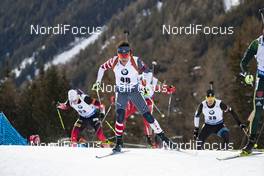 26.01.2019, Antholz, Italy (ITA): Jake Brown (USA) -  IBU world cup biathlon, pursuit men, Antholz (ITA). www.nordicfocus.com. © Manzoni/NordicFocus. Every downloaded picture is fee-liable.
