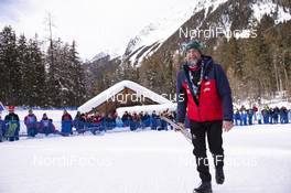 26.01.2019, Antholz, Italy (ITA): Fritz Hinteregger (ITA), physio Team Norway -  IBU world cup biathlon, pursuit women, Antholz (ITA). www.nordicfocus.com. © Manzoni/NordicFocus. Every downloaded picture is fee-liable.