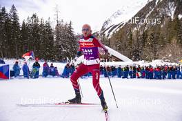26.01.2019, Antholz, Italy (ITA): Teamstuff of Andrejs Rastorgujevs (LAT) testing skis and having fun -  IBU world cup biathlon, pursuit women, Antholz (ITA). www.nordicfocus.com. © Manzoni/NordicFocus. Every downloaded picture is fee-liable.