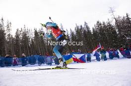 26.01.2019, Antholz, Italy (ITA): Caroline Colombo (FRA) -  IBU world cup biathlon, pursuit women, Antholz (ITA). www.nordicfocus.com. © Manzoni/NordicFocus. Every downloaded picture is fee-liable.