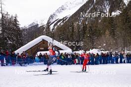 26.01.2019, Antholz, Italy (ITA): Clare Egan (USA), Rosanna Crawford (CAN), (l-r) -  IBU world cup biathlon, pursuit women, Antholz (ITA). www.nordicfocus.com. © Manzoni/NordicFocus. Every downloaded picture is fee-liable.