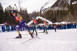 26.01.2019, Antholz, Italy (ITA): Anastasiya Merkushyna (UKR), Vanessa Hinz (GER), Karolin Horchler (GER), (l-r) -  IBU world cup biathlon, pursuit women, Antholz (ITA). www.nordicfocus.com. © Manzoni/NordicFocus. Every downloaded picture is fee-liable.