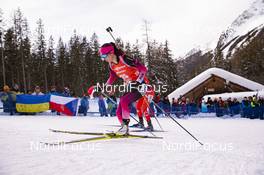26.01.2019, Antholz, Italy (ITA): Fuyuko Tachizaki (JPN) -  IBU world cup biathlon, pursuit women, Antholz (ITA). www.nordicfocus.com. © Manzoni/NordicFocus. Every downloaded picture is fee-liable.