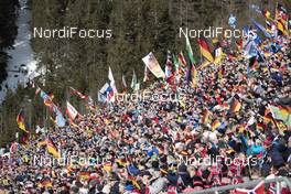 26.01.2019, Antholz, Italy (ITA): Event Feature: fans on the grand stand -  IBU world cup biathlon, pursuit women, Antholz (ITA). www.nordicfocus.com. © Manzoni/NordicFocus. Every downloaded picture is fee-liable.