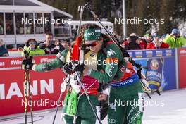 26.01.2019, Antholz, Italy (ITA): Dorothea Wierer (ITA), Lisa Theresa Hauser (AUT), (l-r) -  IBU world cup biathlon, pursuit women, Antholz (ITA). www.nordicfocus.com. © Manzoni/NordicFocus. Every downloaded picture is fee-liable.