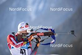 25.01.2019, Antholz, Italy (ITA): Felix Leitner (AUT) -  IBU world cup biathlon, sprint men, Antholz (ITA). www.nordicfocus.com. © Manzoni/NordicFocus. Every downloaded picture is fee-liable.