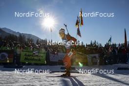 25.01.2019, Antholz, Italy (ITA): Scott Gow (CAN) -  IBU world cup biathlon, sprint men, Antholz (ITA). www.nordicfocus.com. © Manzoni/NordicFocus. Every downloaded picture is fee-liable.