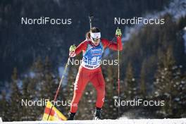 24.01.2019, Antholz, Italy (ITA): Megan Bankes (CAN) -  IBU world cup biathlon, sprint women, Antholz (ITA). www.nordicfocus.com. © Manzoni/NordicFocus. Every downloaded picture is fee-liable.