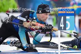23.01.2019, Antholz, Italy (ITA): Simon Desthieux (FRA) -  IBU world cup biathlon, training, Antholz (ITA). www.nordicfocus.com. © Manzoni/NordicFocus. Every downloaded picture is fee-liable.