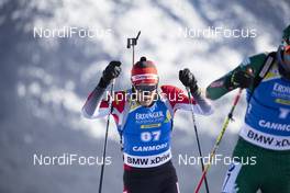 07.02.2019, Canmore, Canada (CAN): Simon Eder (AUT) -  IBU world cup biathlon, short individual men, Canmore (CAN). www.nordicfocus.com. © Manzoni/NordicFocus. Every downloaded picture is fee-liable.