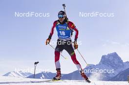 07.02.2019, Canmore, Canada (CAN): Dominik Landertinger (AUT) -  IBU world cup biathlon, short individual men, Canmore (CAN). www.nordicfocus.com. © Manzoni/NordicFocus. Every downloaded picture is fee-liable.