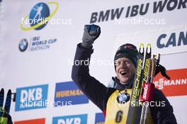 07.02.2019, Canmore, Canada (CAN): Johannes Thingnes Boe (NOR) -  IBU world cup biathlon, short individual men, Canmore (CAN). www.nordicfocus.com. © Manzoni/NordicFocus. Every downloaded picture is fee-liable.