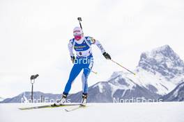 07.02.2019, Canmore, Canada (CAN): Kaisa Makarainen (FIN) -  IBU world cup biathlon, short individual women, Canmore (CAN). www.nordicfocus.com. © Manzoni/NordicFocus. Every downloaded picture is fee-liable.