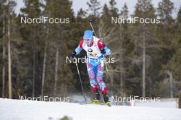 08.02.2019, Canmore, Canada (CAN): Alexander Loginov (RUS) -  IBU world cup biathlon, relay men, Canmore (CAN). www.nordicfocus.com. © Manzoni/NordicFocus. Every downloaded picture is fee-liable.