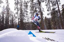 08.02.2019, Canmore, Canada (CAN): Sean Doherty (USA) -  IBU world cup biathlon, relay men, Canmore (CAN). www.nordicfocus.com. © Manzoni/NordicFocus. Every downloaded picture is fee-liable.