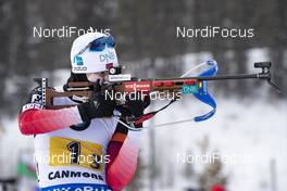 08.02.2019, Canmore, Canada (CAN): Erlend Bjoentegaard (NOR) -  IBU world cup biathlon, relay men, Canmore (CAN). www.nordicfocus.com. © Manzoni/NordicFocus. Every downloaded picture is fee-liable.