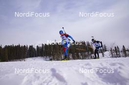 08.02.2019, Canmore, Canada (CAN): Eduard Latypov (RUS), Kalev Ermits (EST), (l-r) -  IBU world cup biathlon, relay men, Canmore (CAN). www.nordicfocus.com. © Manzoni/NordicFocus. Every downloaded picture is fee-liable.