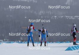 08.02.2019, Canmore, Canada (CAN): Alexander Loginov (RUS), Alexander Povarnitsyn (RUS), (l-r) -  IBU world cup biathlon, relay men, Canmore (CAN). www.nordicfocus.com. © Manzoni/NordicFocus. Every downloaded picture is fee-liable.