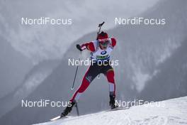 08.02.2019, Canmore, Canada (CAN): Simon Eder (AUT) -  IBU world cup biathlon, relay men, Canmore (CAN). www.nordicfocus.com. © Manzoni/NordicFocus. Every downloaded picture is fee-liable.