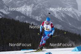 08.02.2019, Canmore, Canada (CAN): Alexander Loginov (RUS) -  IBU world cup biathlon, relay men, Canmore (CAN). www.nordicfocus.com. © Manzoni/NordicFocus. Every downloaded picture is fee-liable.