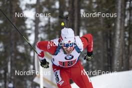 08.02.2019, Canmore, Canada (CAN): Christian Gow (CAN) -  IBU world cup biathlon, relay men, Canmore (CAN). www.nordicfocus.com. © Manzoni/NordicFocus. Every downloaded picture is fee-liable.