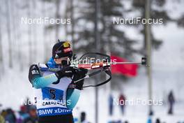 08.02.2019, Canmore, Canada (CAN): Quentin Fillon Maillet (FRA) -  IBU world cup biathlon, relay men, Canmore (CAN). www.nordicfocus.com. © Manzoni/NordicFocus. Every downloaded picture is fee-liable.